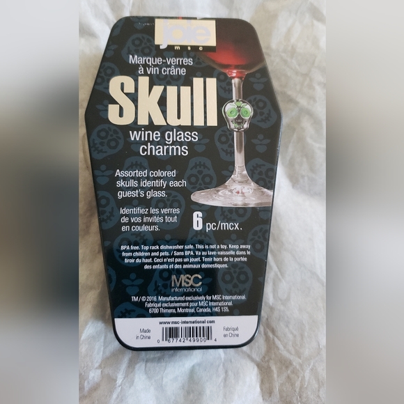 Skull Wine Tags NWT - Picture 2 of 4